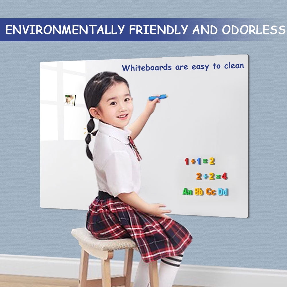 golytefs Magnetic White Board Sticker Wall Dry Erase Board Include Marker Magnet Eraser