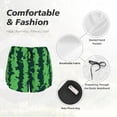 thumbnail image 6 of Picia Green Stripes Of Watermelon Pattern Women's 2 in 1 Athletic Running Shorts High Waisted Workout Casual Gym Sweat Shorts with Comfy Liner Zipper Pockets-XX-Large, 6 of 9