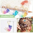 thumbnail image 4 of 24 Pcs 6 Colors Charms Stitch Markers UV Printing Acrylic Crochet Charms Removable 304 Stainless Steel Clasp Locking Stitch Marker for DIY, 4 of 9