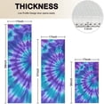 thumbnail image 4 of Purple Blue Tie Dye Spiral Pattern Kitchen Rugs Sets Of 3,Kitchen Runner Rugs Non Skid Washable,Decorative Kitchen Floor Mats for Kitchen,Sink,Laundry,17"x30"+ 17"x47" + 17"x59", 4 of 6