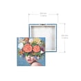 thumbnail image 4 of Prinz Glam Bright Flower Head Portrait 11.5" x 11.5" Canvas Wall Art, Multicolor Print, 4 of 5