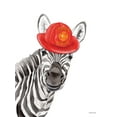 thumbnail image 2 of Nieman, Rachel 15x18 White Modern Wood Framed Museum Art Print Titled - Firefighter Zebra, 2 of 4