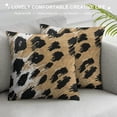 thumbnail image 3 of Shiartex  Decorative Pillow Cushion Covers Animal Leopard Print Safari African Wild Fur Square Throw Waist Pillow Case Cushion Cases for Sofa Bedroom Living Room  White, 3 of 5