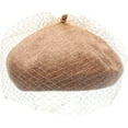 thumbnail image 7 of YooGuoGuo Beret Hat for Women Mystery Net Veil Style Womens Autumn Winter Warm Wool Outdoor Elegant Beanies Bonnet Cap, 7 of 7