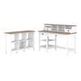 thumbnail image 1 of Bush Furniture Mayfield - Table - Rectangulaire - Gris Chiné - base Blanc Pur - base -, 1 of 6