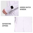 thumbnail image 5 of BALEAF Men's Long Sleeve running Shirts Full Zip UPF 50+ Jacket Hoodie with Pocket for Hiking Workout White XXL, 5 of 7