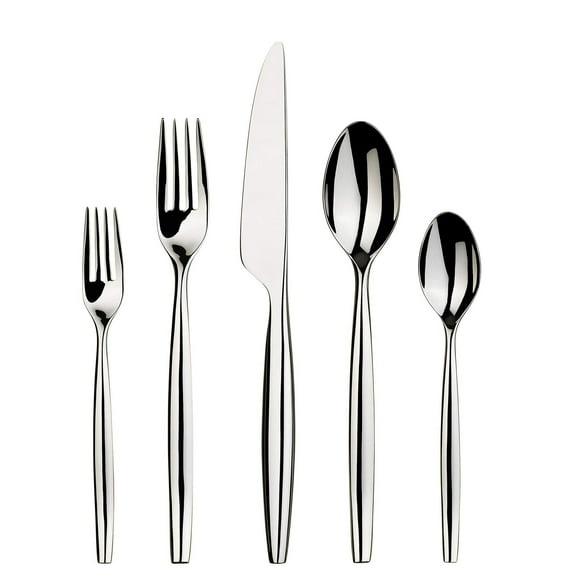 Gourmet Settings Ensemble de Couverts en Acier Inoxydable Poli 20 Pcs, Service pour 4, Ustensiles de Cuisine Couteaux/fourchettes/cuillères, Lavable au Lave-Vaisselle