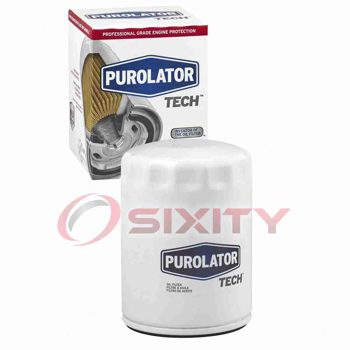 Purolator TECH Engine Oil Filter compatible with Chevrolet Traverse 3.6L V6 2011-2020