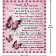 thumbnail image 7 of Niece Gifts for Niece Birthday Gifts, Niece Gifts from Auntie, Birthday Gifts for Niece, Niece Graduation Gifts from Aunt, Niece Throw Blanket 60"x50", 7 of 7