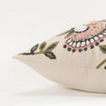 thumbnail image 3 of Rizzy Home Floral 20" x 20" Down Filled Pillow with Cotton Cover-Blush, 3 of 5