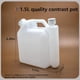 thumbnail image 2 of Inteprter Motosierras botella de combustible recargable transparente ergonómica jardinería motosierra herramientas eléctricas contenedor de Almacenamiento y organización del hogar 1.5L, 2 of 5