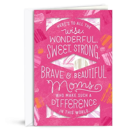 Pink Abstract Benefiting Susan G. Komen and Breast Cancer Research, Mother's Day Greeting Card, with Scarf