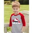 thumbnail image 6 of Tstars Unisex Toddler Valentine's Day Baseball Jersey Loads of Love Dump Truck Gift for Kids 3/4 Sleeve, 6 of 6