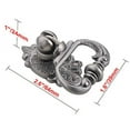 thumbnail image 2 of Utopia Alley 25pcs Vallia Cabinet Ring Pull Knob - Decorative Cabinet Drop Pull Knobs for Cabinets and Drawers - Vintage Cabinet Hardware with Hand Finished Pewter - Metal Drawer Pull Knobs 2.6", 2 of 6