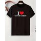 thumbnail image 2 of I Love Goth Girls Print, Men's Graphic Design Crew Neck Novel T-shirt, Casual Comfy Tees T-shirts for Summer, Men's Clothing Tops for Daily Vacation Resorts, 2 of 6