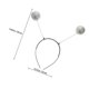 thumbnail image 2 of unbranded 6Ud Cintas De Espuma Plateadas Con Para Y Atuendos, 2 of 7