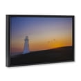 thumbnail image 3 of Stupell Industries Lighthouse Sunrise Simplicity Black Framed Floater Canvas Wall Art design by Peter Dulis, 21 x 31, 3 of 9