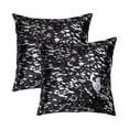 thumbnail image 5 of 2-Pack TORINO Scotland Cowhide Pillows NATURAL & GOLD 12"x20"x5", 5 of 5