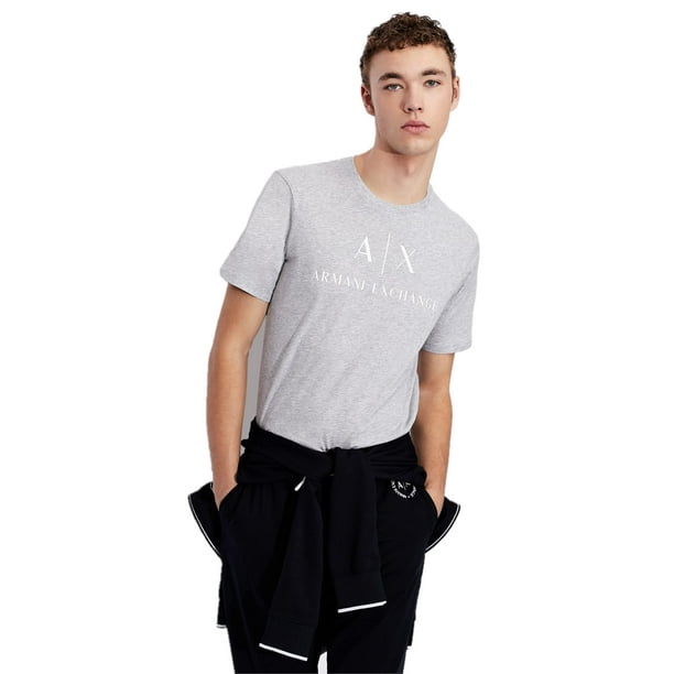 Camiseta A|X ARMANI EXCHANGE para hombre con cuello redondo y logotipo para hombre