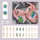 thumbnail image 2 of Uñas postizas largas, uñas postizas acrílicas de ataúd, cubierta completa, uñas postizas de bailarina, 2 of 5