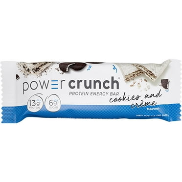 Power Crunch 13g Protein Energy Bar - Cookies & Crème, 1.4 oz (Package May Vary)