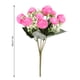 thumbnail image 2 of Brotes de flores de rosas artificiales Ceremonia de banquete de boda Tela de seda Ramo de flores falsas Decoración floral para el hogar, Rosa roja Eigraketly HA6645-04B, 2 of 6