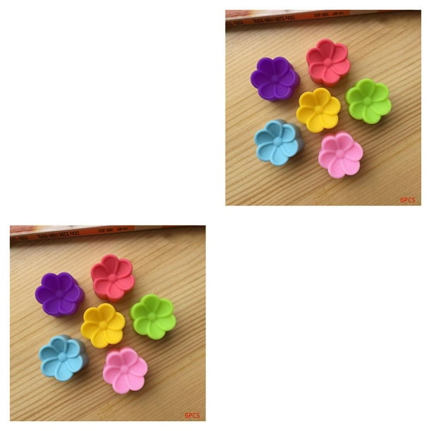 Matsuzay Molde de silicona para pétalos de flores, 6 uds., 3cm, para hornear, molde de silicona para Fondant Type2