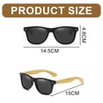 thumbnail image 2 of Retro rice nail sunglasses European and American fashion trend sunglasses, made of PC and wood, 2 of 5