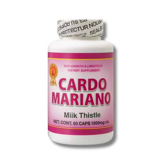 Cardo Mariano 60 caps 1000 mg c/u (Milk Thistle) - Herbal Dietary Supplement | Extra Forte