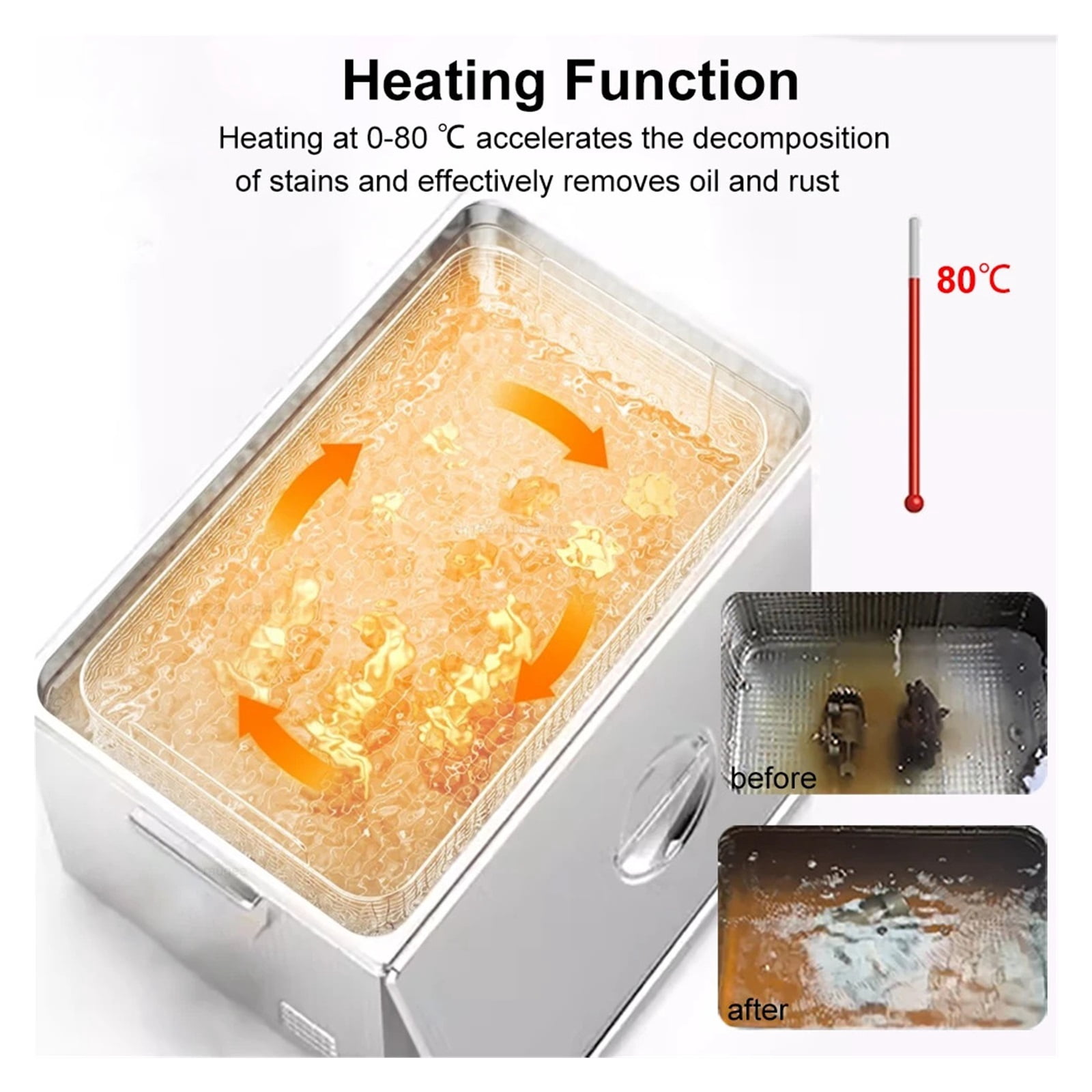 Ultrasonic Cleaner 2L 3L 6L 10L 15L 30L Ultrasound Cleaning Machine Ultrasonic Cleaning Bath for Glasses Jewelry Dentures Lens