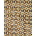 thumbnail image 1 of Ahgly Company Machine Washable Indoor Rectangle Abstract Fall Leaf Brown Green Area Rugs, 7' x 10', 1 of 7