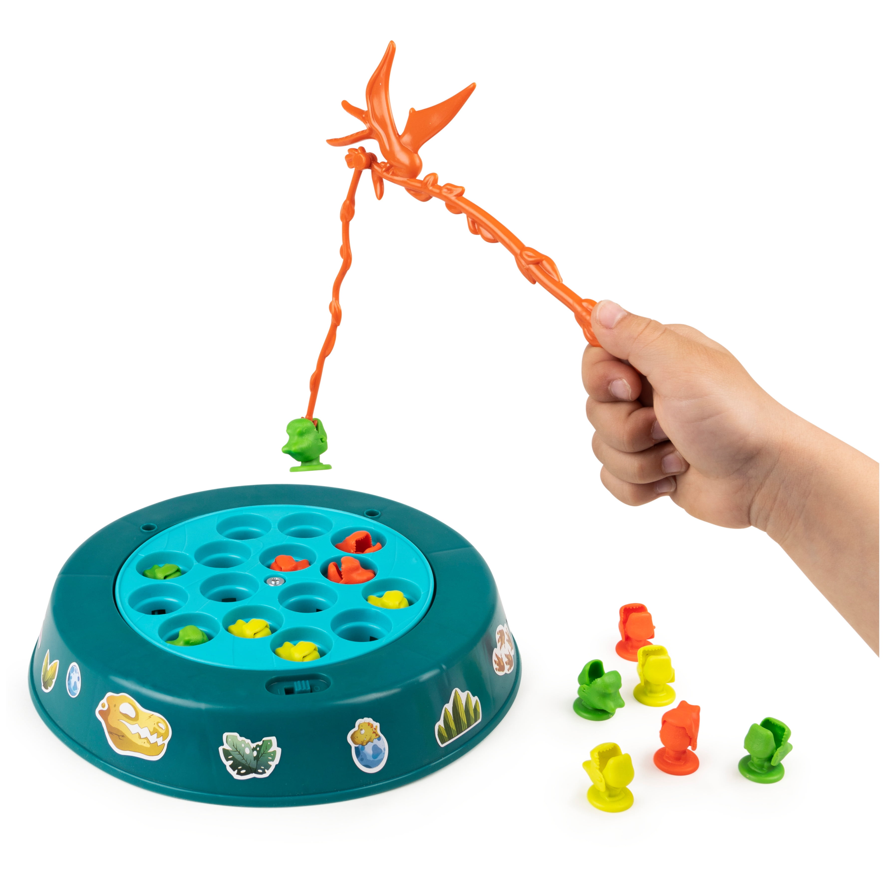Spin Master Dino Dive Fishing Game, Fun Prehistoric Dinosaur Toy, for Kids Ages 4+