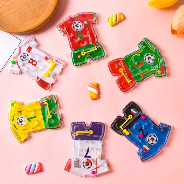 Laberinto de fútbol de juguete para niños, decoraciones de fiesta de fútbol, deporte de cumpleaños, tema de fútbol, juego de Pinball, regalo para invitados, 10/20 piezas(style A 10PCS