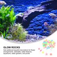 Axio 50pcs Aquarium Stones Glow In The Dark Stones Aquarium Ocean Theme