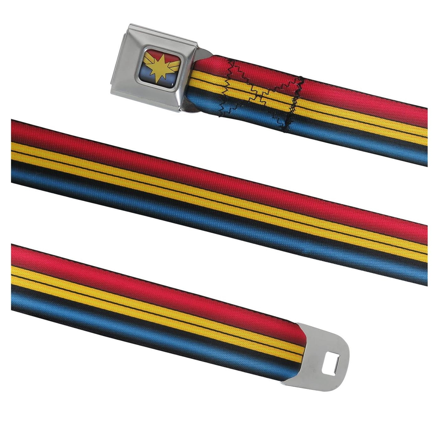 20-36 Inches BUCKLE-DOWN INC Multicolor Mens Buckle-Down Seatbelt Belt Uzi Kids