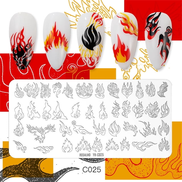 FcBaudy Nail Stamping Plates Wacky Characters Pattern Nail Art Plate Stencil Line Pictures nail art