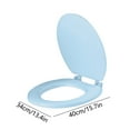 mtvxesu Padded Toilet Seat, Plastic Oval Molded Elongated Toilet Seat