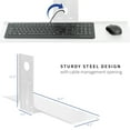 thumbnail image 3 of VIVO White Keyboard & Mouse Platform, VESA Mount Attachment 25.5” x 8" Tray, 3 of 8