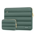 thumbnail image 1 of Funda para portátil MOSISO Puffy Sleeve de 13.3 pulgadas, color verde esmeralda, 1 of 9