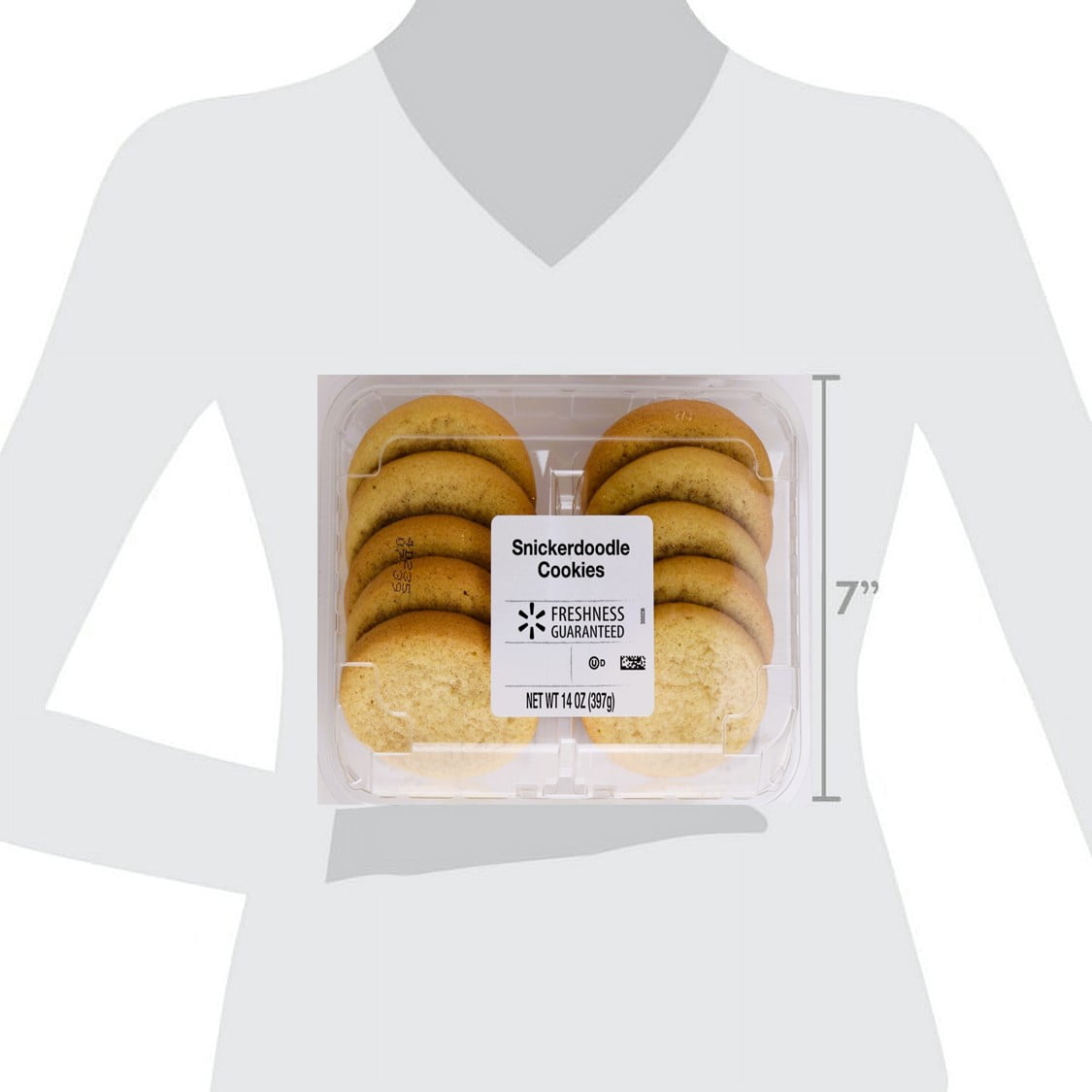 Freshness Guaranteed Snickerdoodle Fresh Round Baked Cookies, 14 oz, 10 Count