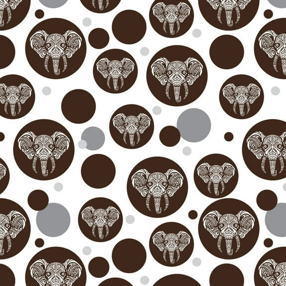White African Elephant Tribal Premium Gift Wrap Wrapping Paper Roll