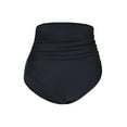 thumbnail image 3 of Firpearl Women's Retro High Waisted Bikini Bottoms Ruched Swimsuit Bottom Swim Shorts, 3 of 4