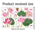 thumbnail image 4 of 2pcs Fresh Lotus Sticker Chinese Style Koi Dragonfly Bedroom Wall Decora Wall Sticker Creative Home Decor Living Room Decals, 4 of 5