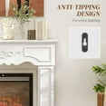 thumbnail image 6 of HOMCOM Baroque Fireplace Mantel, Fireplace Surround with Leg, White, 6 of 8