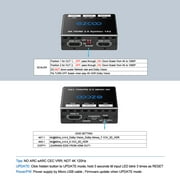 EZCOO HDMI Splitter 1x2 to HDMI to HDMI Cable Splitter with Micro-USB Cable