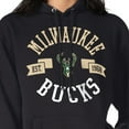 thumbnail image 3 of Women's G-III 4Her by Carl Banks  Black Milwaukee Bucks City Pullover Hoodie, 3 of 3