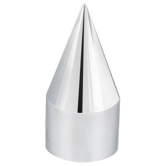 United Pacific 33mm x 4 1/8 in Chrome Plastic Spike Nut Cover- Thread On 10007B