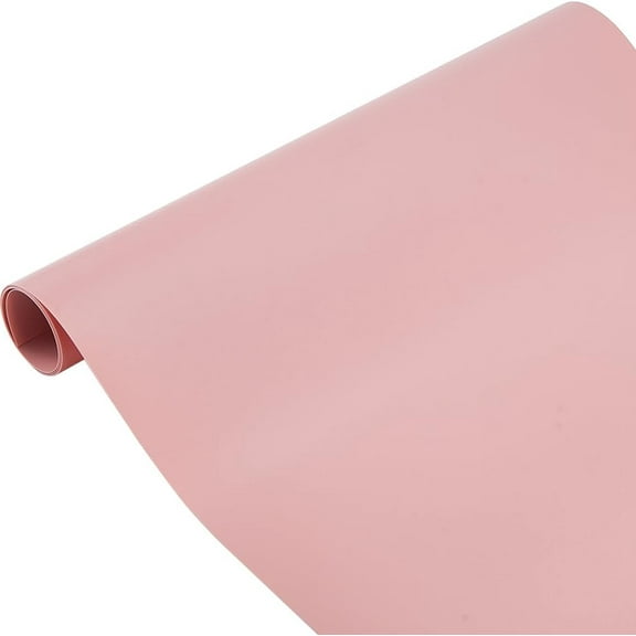1.3 Yard 15.8 Inch Pink Photography Backdrop Background Waterproof Vinyl Solid Color Matte Flat Lay Photo Studio Background Props for Food Product Portrait Pet Cosmetics Jewelry Shooting
