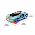 thumbnail image 6 of RC Drift Car Dual Remote Control Car with Spray & Lights, Rechargeable Fast Race Vehicle for Kids Christmas Birthday Gifts, 6 of 6