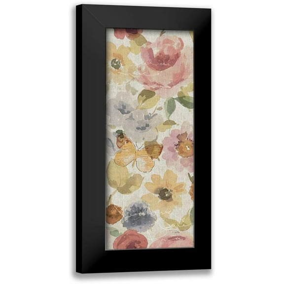 ERR, Pela 8x14 Black Modern Framed Museum Art Print Titled - Romantic Poem V